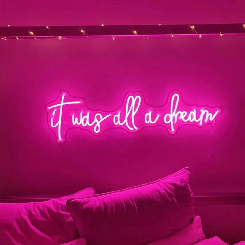 Rebow Fast Delivery Oem Customized Led Neon Sign Accessories Determine for Home Decor