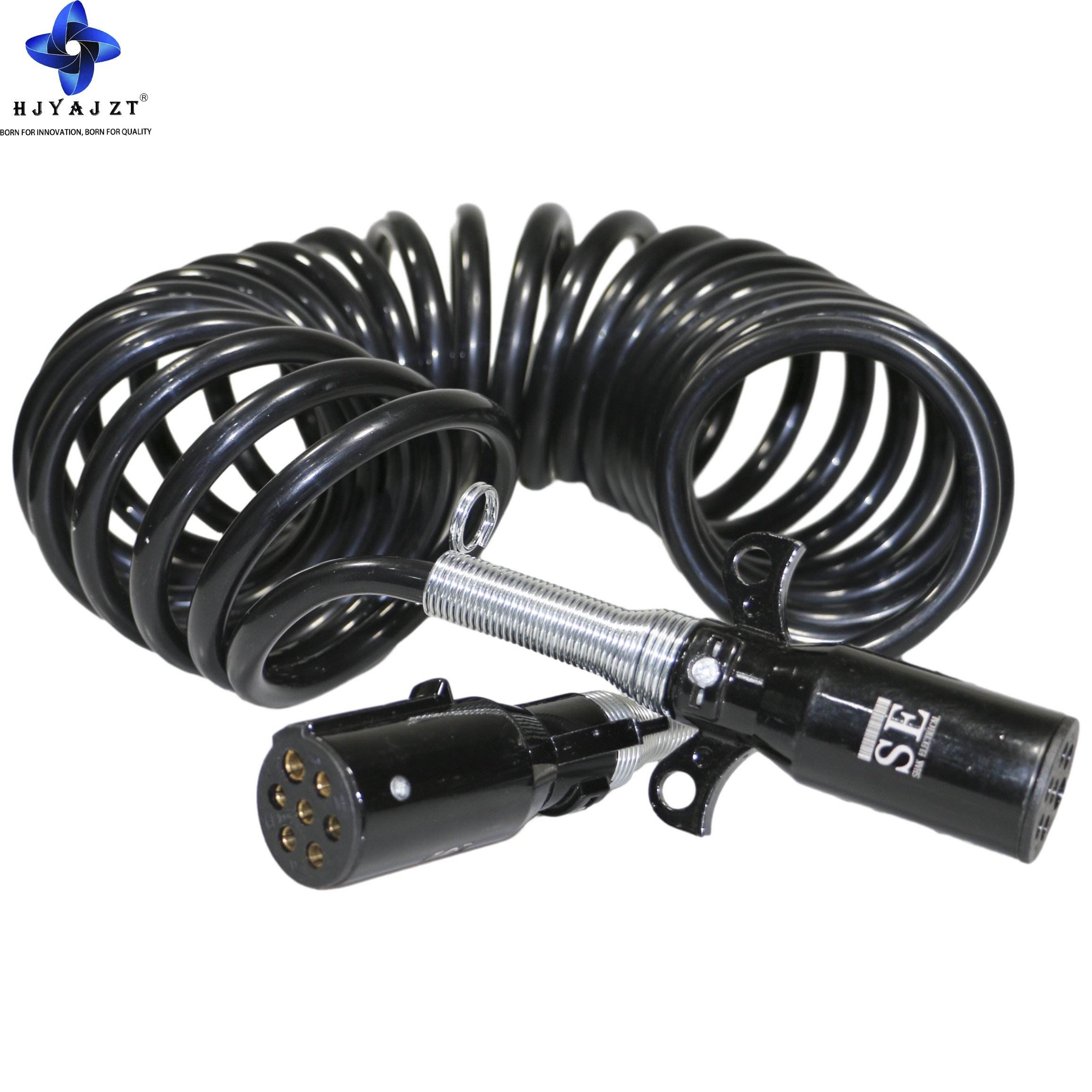 Truck Trailer Wire 7 Cores Seven Core Spring Coil Spiral Copper Power Cable Cable for Brake System