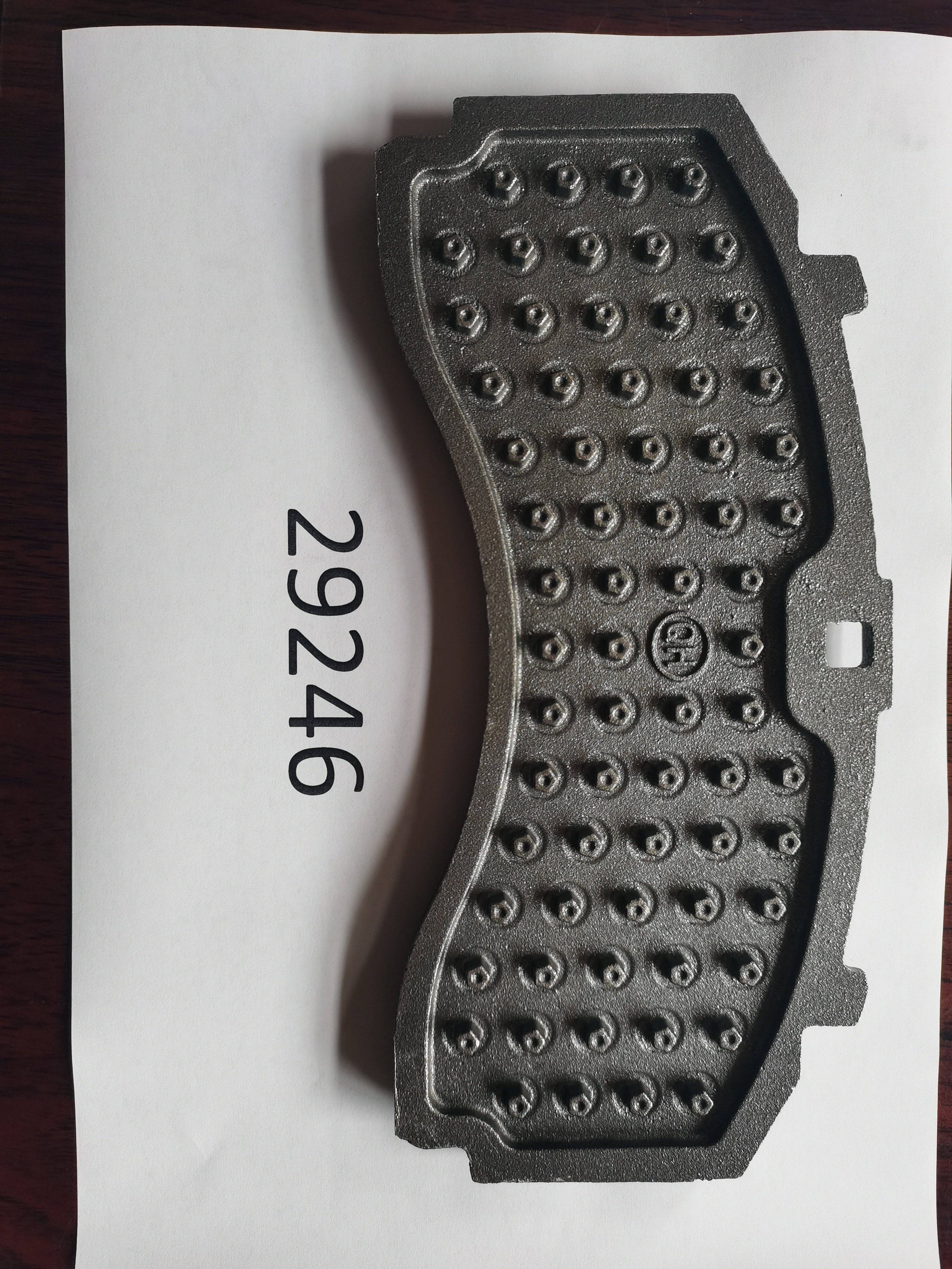 29087 China Professional Manufacture Sturdy Brake Pad Large Size Flexible Backing Plate