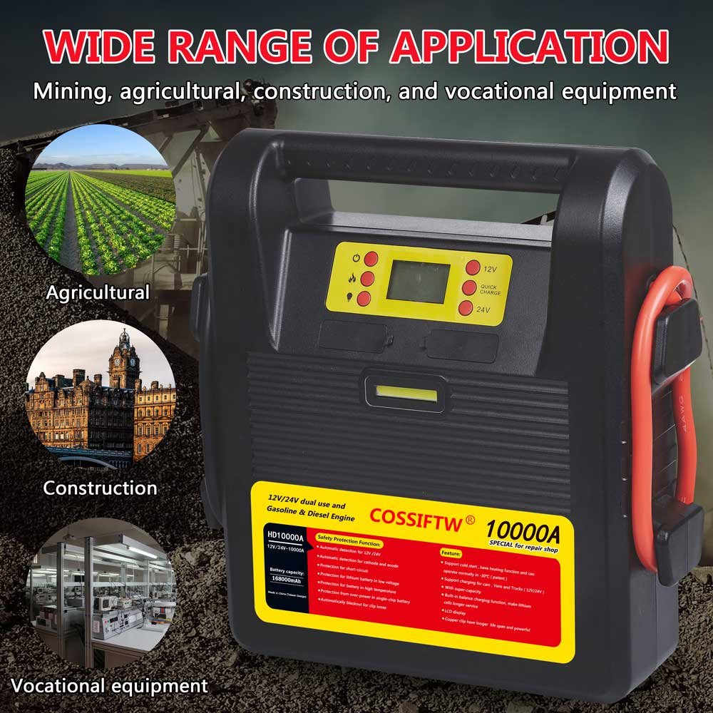 10000 Amp 24-Volt Portable Lithium Jump Starter