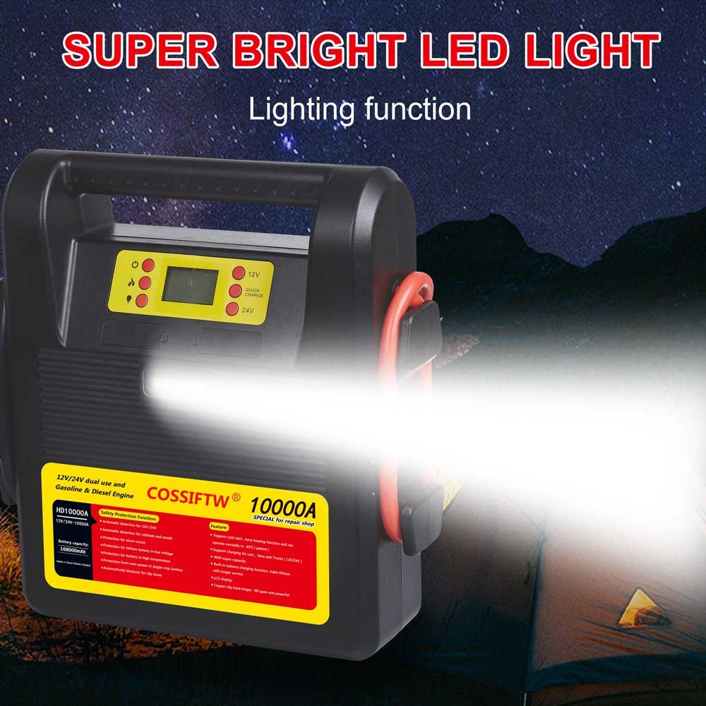 10000 Amp 24-Volt Portable Lithium Jump Starter