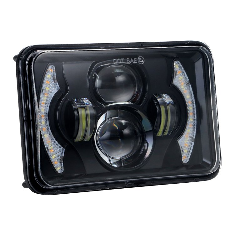 FDN H4 Led Headlight for Jeep Cherokee Xj Car Accessories 5 Inch Dot Led Sealed Beam Truck Headlight With Halo for Gmc