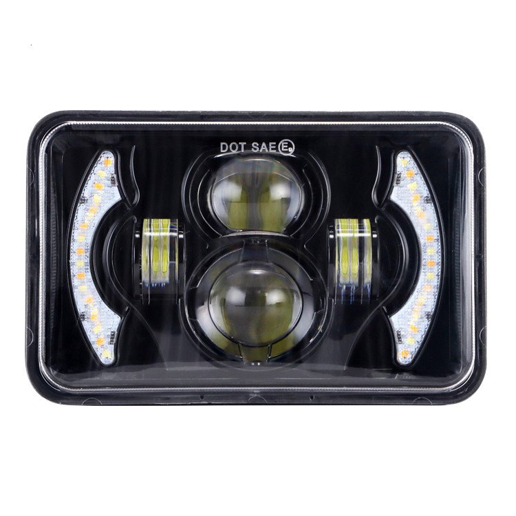 FDN H4 Led Headlight for Jeep Cherokee Xj Car Accessories 5 Inch Dot Led Sealed Beam Truck Headlight With Halo for Gmc