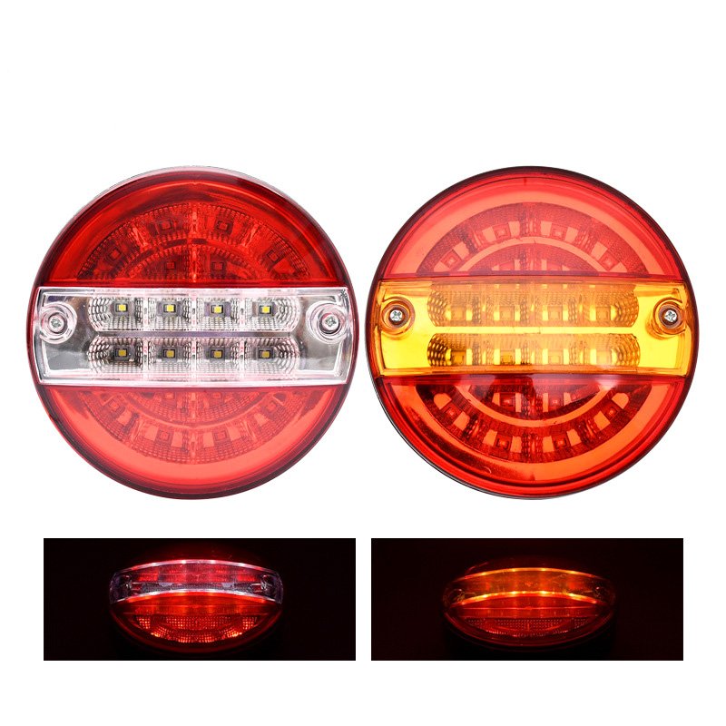 Superbleds Wholesale 5.5 Inch Round Trailer Truck LED Tail Light High Brightness Hamburger Combination Tail Lights Rear Lamp