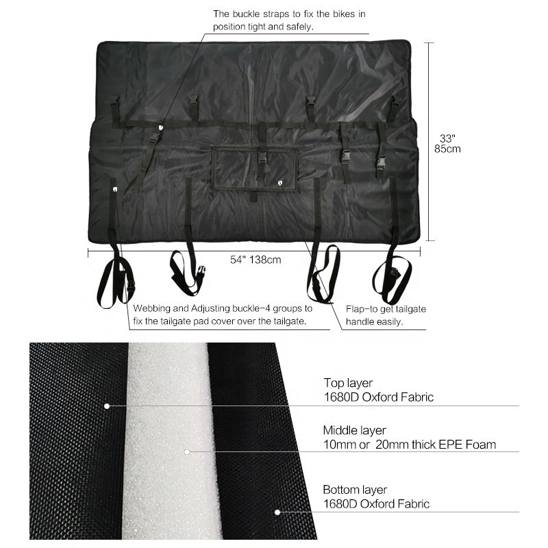 Manufacture Sale Truck and Bike Tailgate Protection Pad Exterior Accessories