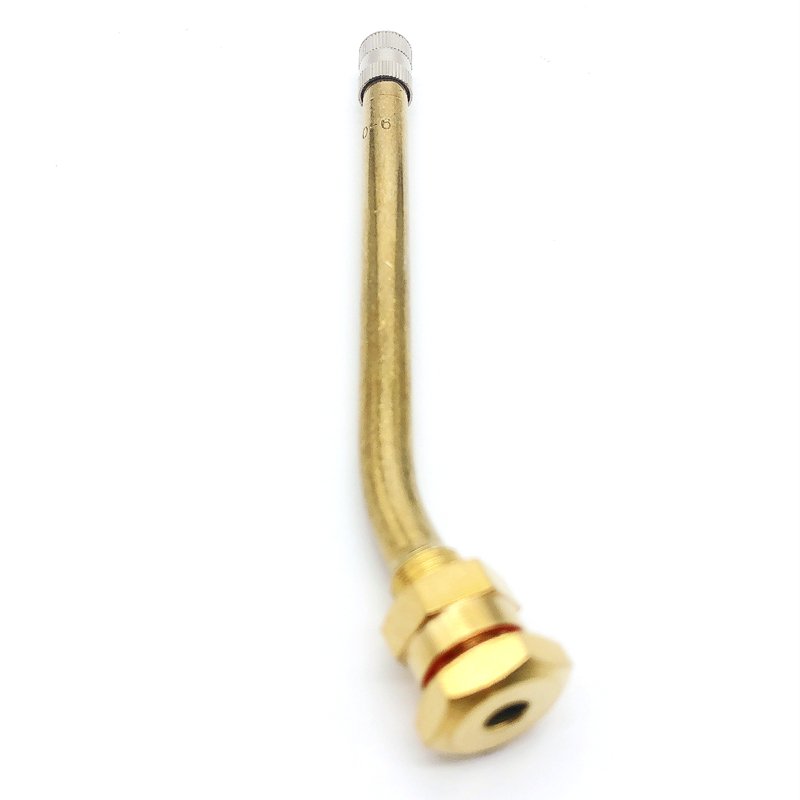 V3.20.6 Tubeless Metal Clamp-in Valves Compression Type Tire Valve Easy to Replace Yellow Brass Bus or Truck Valves