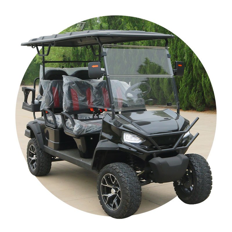 New Design Golf Cart Lithium Battery Electric Off Road Lifted Golf Hunting Golf Cart