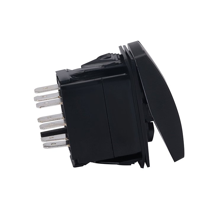 Marine Carling Switch Boat 7 Pins Blue LED on Off Push Button Toggle Rocker Switch With Lights 20A 12V for Boat Car