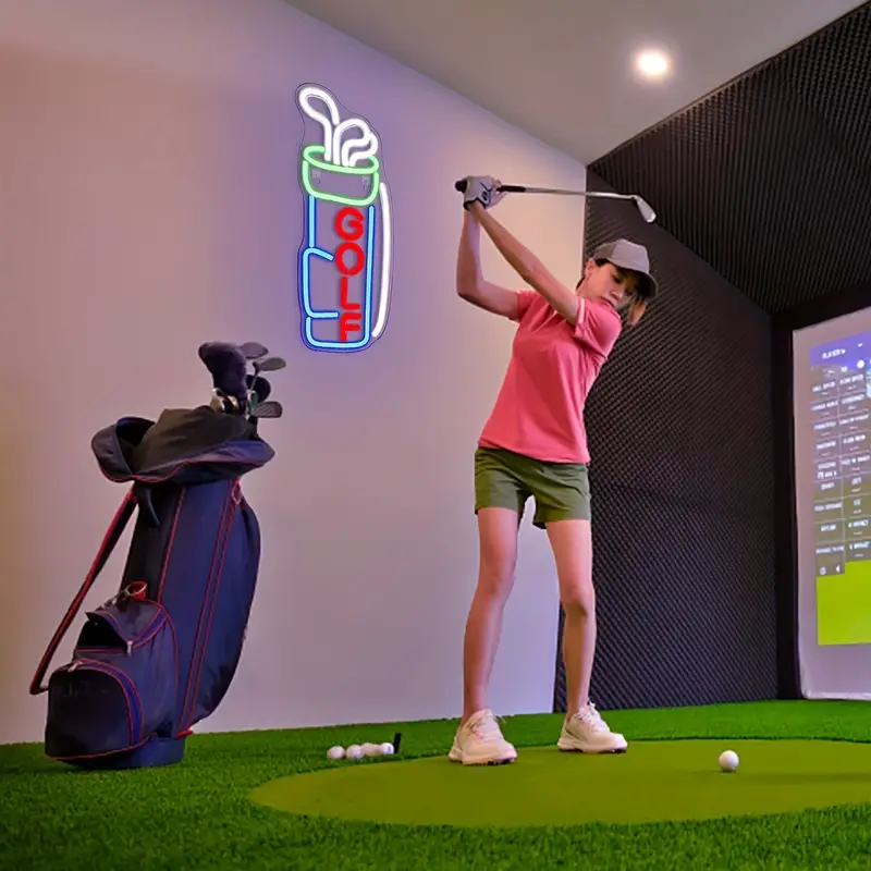 Stylish Led Neon Lights Golf Can Be Used to Decorate the Wedding Ceremony Scene
