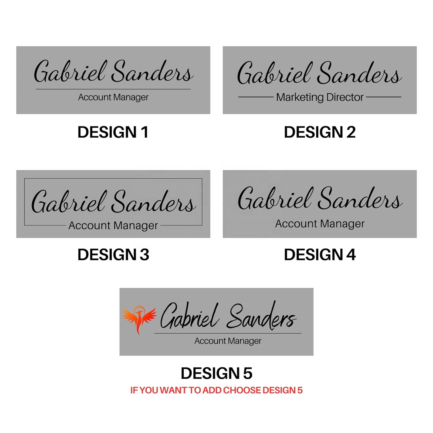 Executive Personalized Name Plate Sign for Office Wall Outdoor Application Graduation Advertising Sign