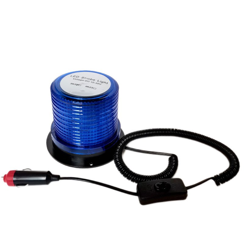 C0903 LED Strobe Light 10V-30V Warning Emergency Safety Flashing Beacon Lights With Magnetic Vehicle Truck Tractor School Bus
