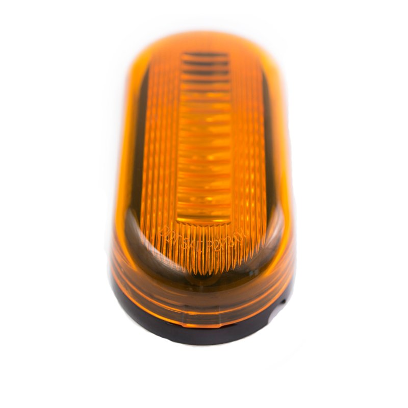 High Quality 4 Inch 10-30V Oval sealed Side Marker Light Amber PC Lens 4 Number LED Clearance Lamp for Truck Trailer School Bus