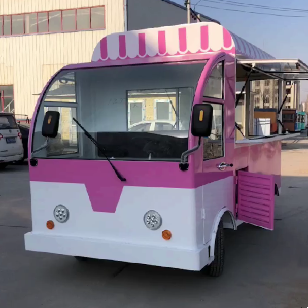 Factory Outlet Hot Selling Multipurpose Electric Mobile Fast Food Snack Catering Bus Food Van Truck Boutique Cart