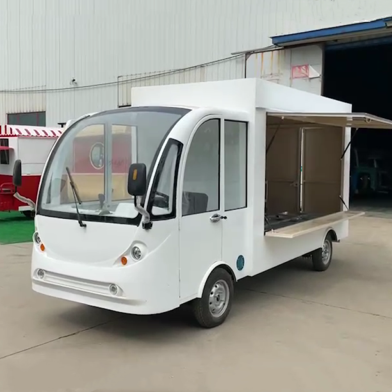 Factory Outlet Hot Selling Multipurpose Electric Mobile Fast Food Snack Catering Bus Food Van Truck Boutique Cart