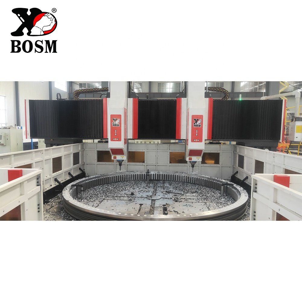 BOSM-DS6060 Direct Manufacturers Selling Gantry Type Double Spindle CNC Drilling Machine for Large Size Flange