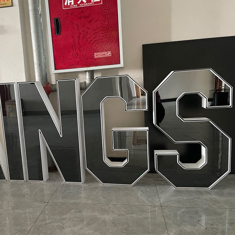 Hongsen Custom Outdoor Giant 3D Led Marquee Numbers 3ft 4ft Mirrored Marquee Letters Light up Letters for Party