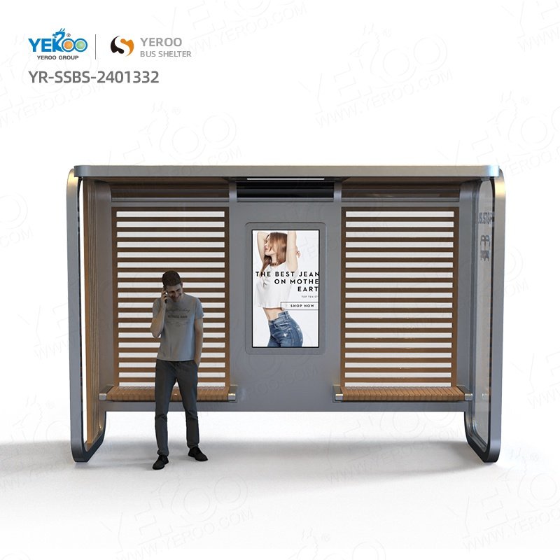 New Design Waterproof Intelligent Bus Stop Station Structures