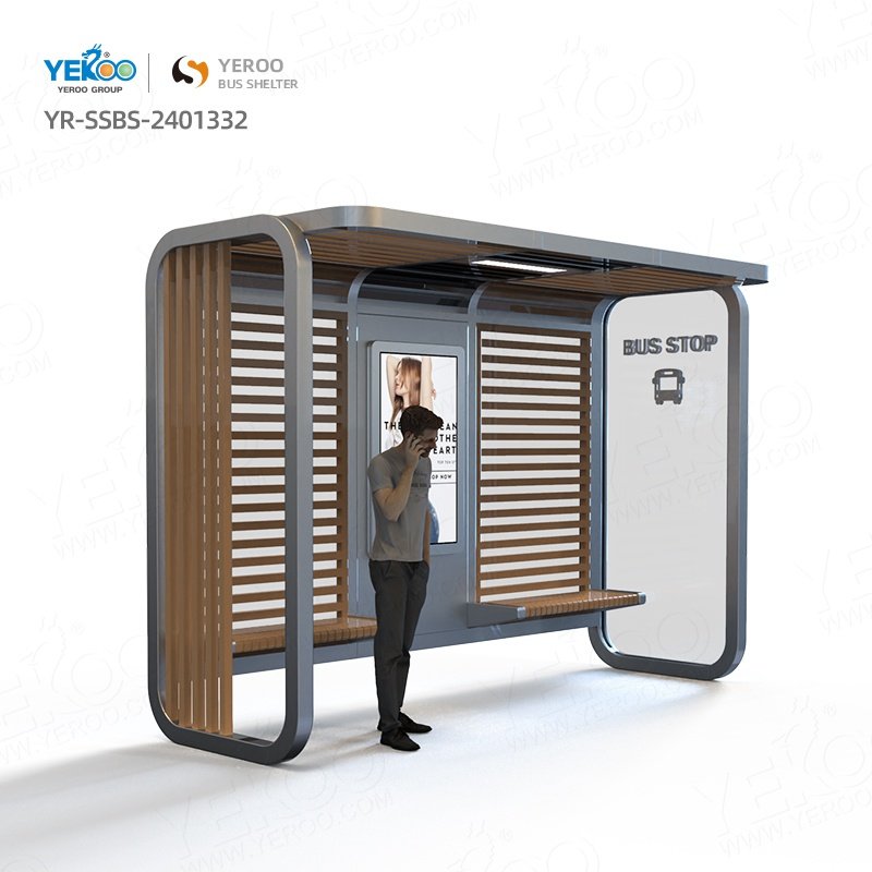 New Design Waterproof Intelligent Bus Stop Station Structures