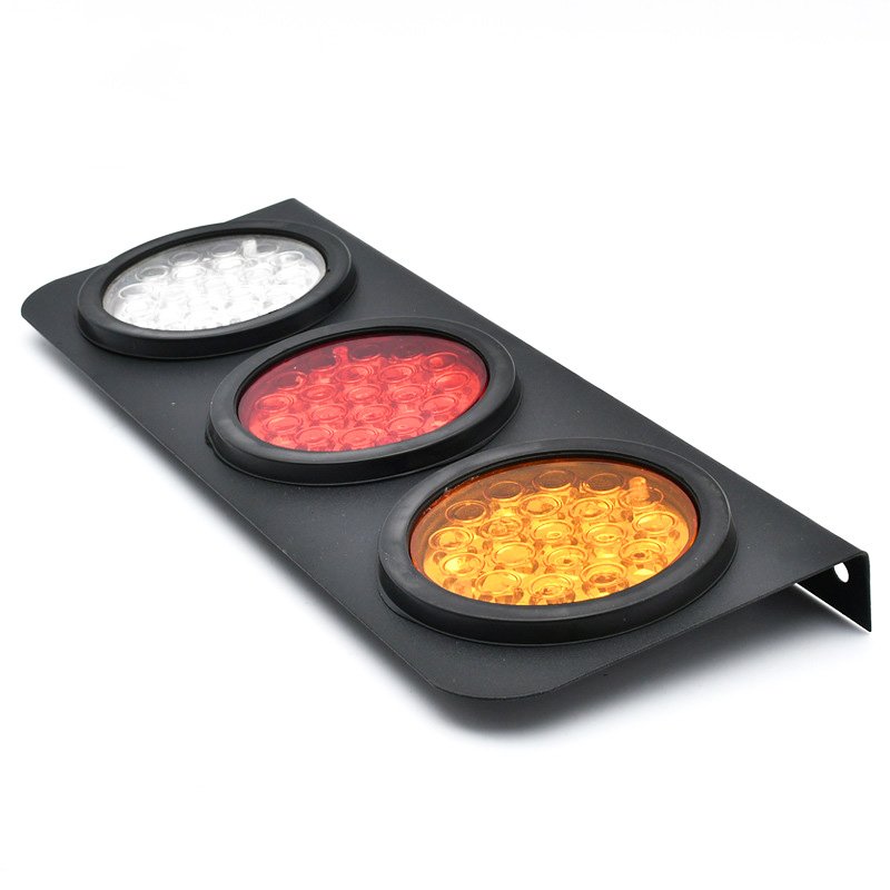 Superbleds Anti Collision Iron Frame LED 3 Color Rear Tail Light 12V 24V Trailer Rear Combination Light for Truck Trailer Parts