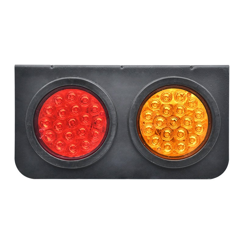 Superbleds Anti Collision Iron Frame LED 3 Color Rear Tail Light 12V 24V Trailer Rear Combination Light for Truck Trailer Parts