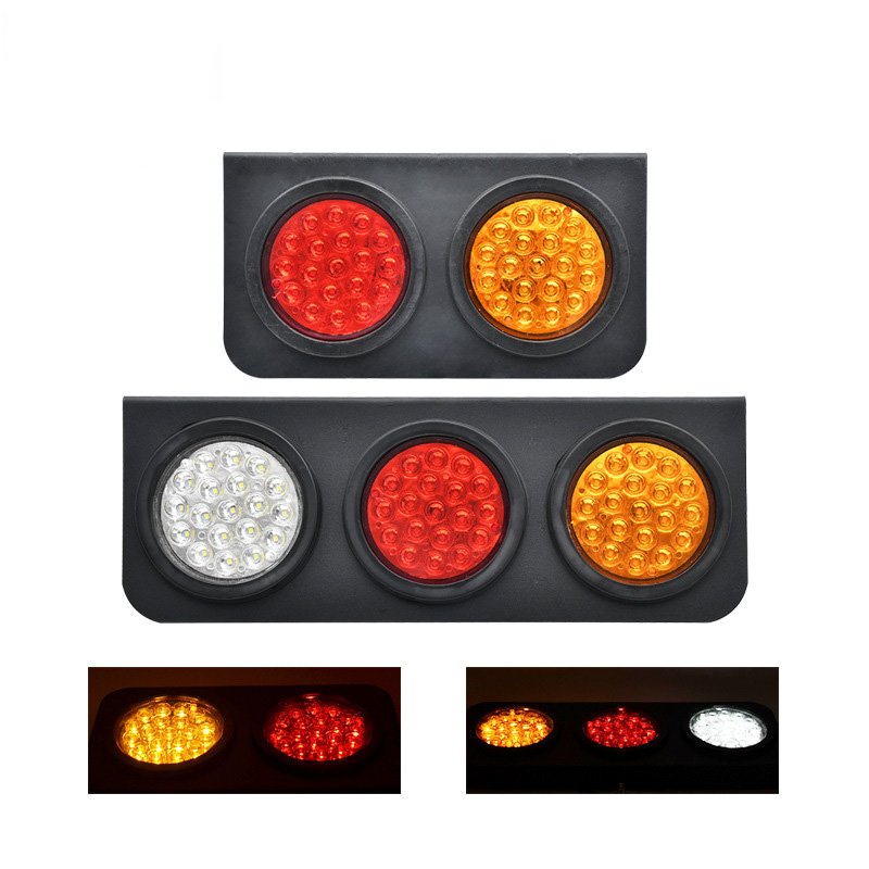Superbleds Anti Collision Iron Frame LED 3 Color Rear Tail Light 12V 24V Trailer Rear Combination Light for Truck Trailer Parts