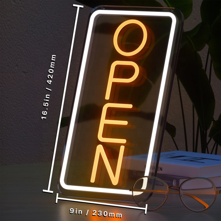 Wholesale Store Business logo LED Light up Sign Open Neon Sign Light Led Front Sign for Store Wall Decoration