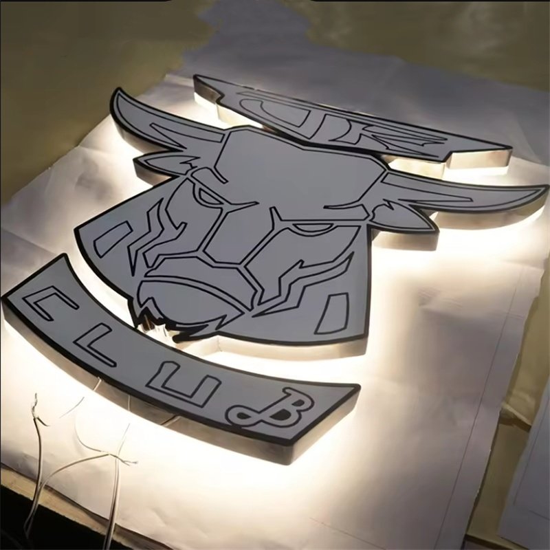 Shop Sign Board Logo Office Indoor Outdoor Backlit Illuminated Company Business Signage Wall Logo Led 3d Letter Custom Sign