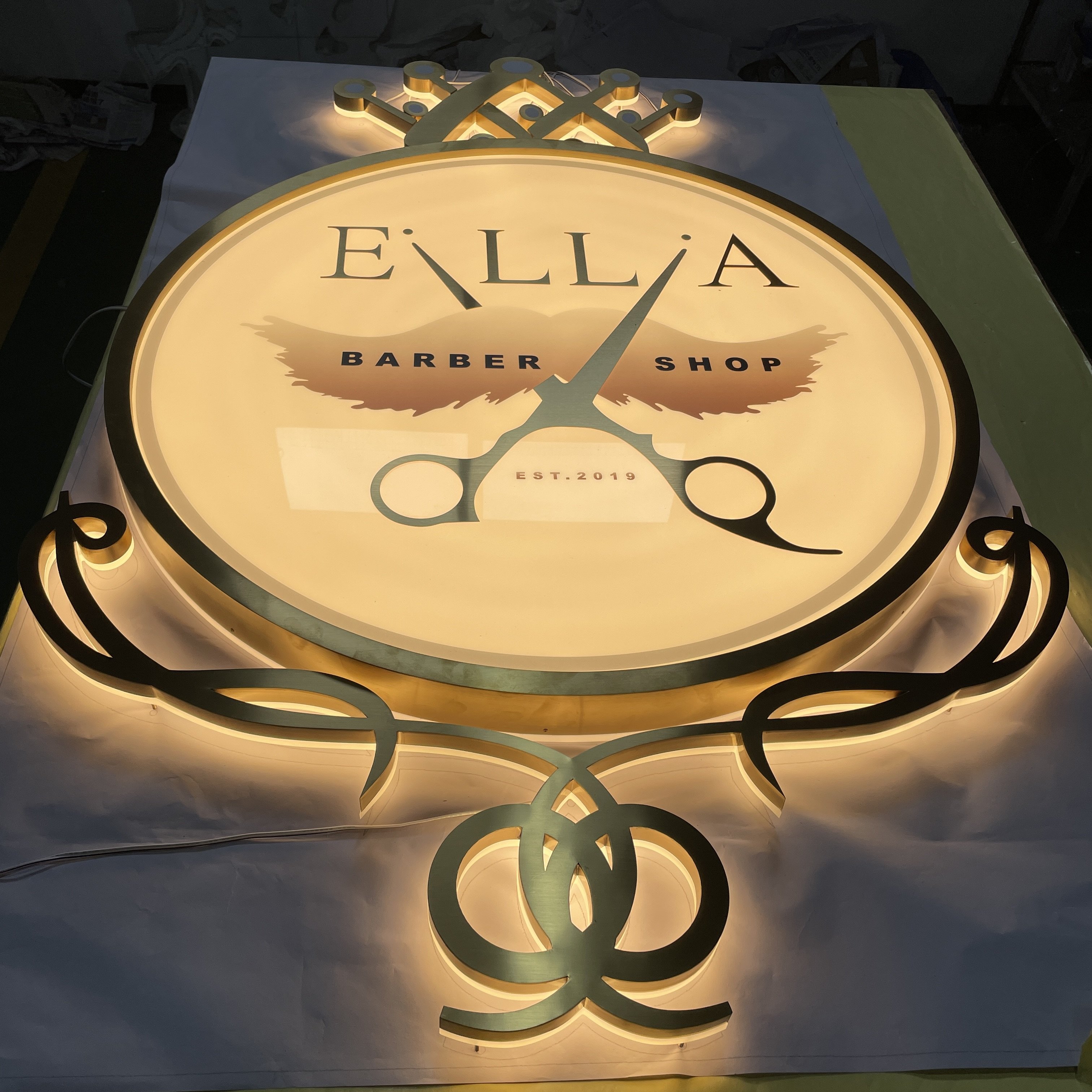 Shop Sign Board Logo Office Indoor Outdoor Backlit Illuminated Company Business Signage Wall Logo Led 3d Letter Custom Sign