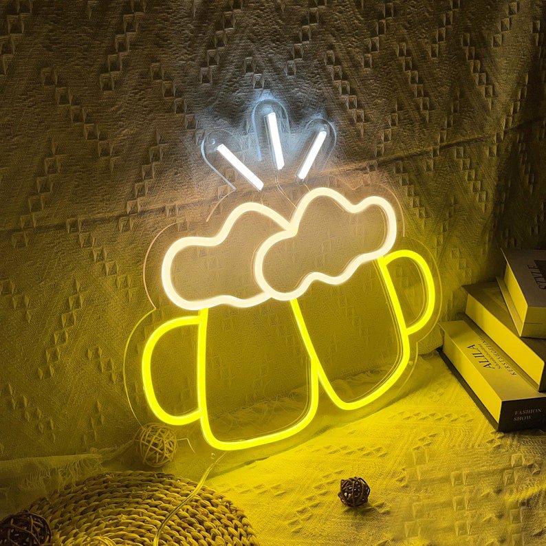 Custom Sample Hello Sign Hanging Colorful Light Acrylic Logo Outdoor Waterproof LED Advertising Neon Signs for Bar