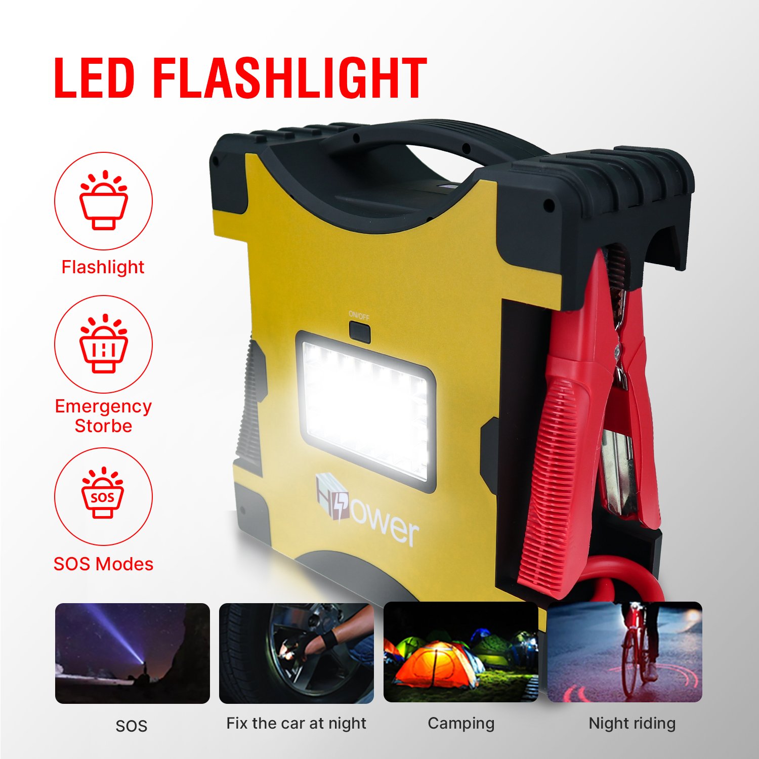 24v Lithium Battery Jump Starter Power Bank Multifunction Emergency Car Battery Jump Starter With Smart Cable
