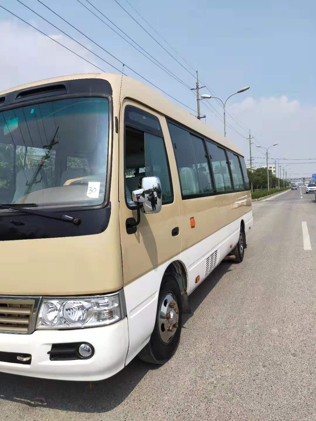 Used toyota coaster coach Bus with 30 Seats for Sale , Second Hand toyota City Bus diesel Engine , Used 30 Passenger Seat Bus