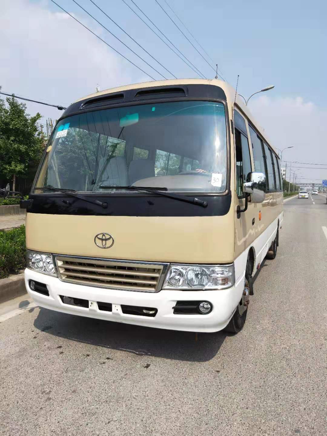 Used toyota coaster coach Bus with 30 Seats for Sale , Second Hand toyota City Bus diesel Engine , Used 30 Passenger Seat Bus