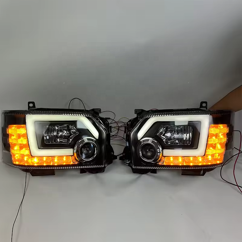 YBJ Car Accessories Headlamp for HIACE Van KDH200 2014-2018 Modified OEM 81130-26800 81170-26800 Hiace Bus LED Headlight