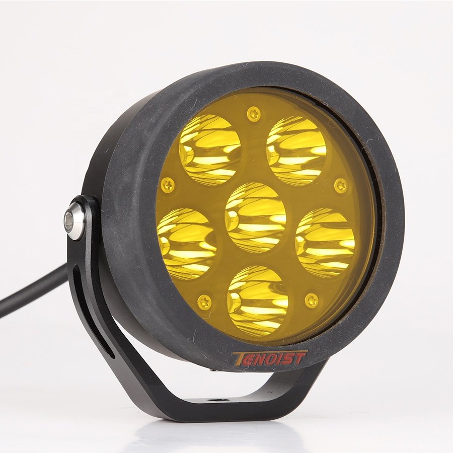 3.8 Inch White Yellow Spot LED Work Driving Head Fog Light for Truck Car SUV Offroad ATV UTV BUS 10-80V
