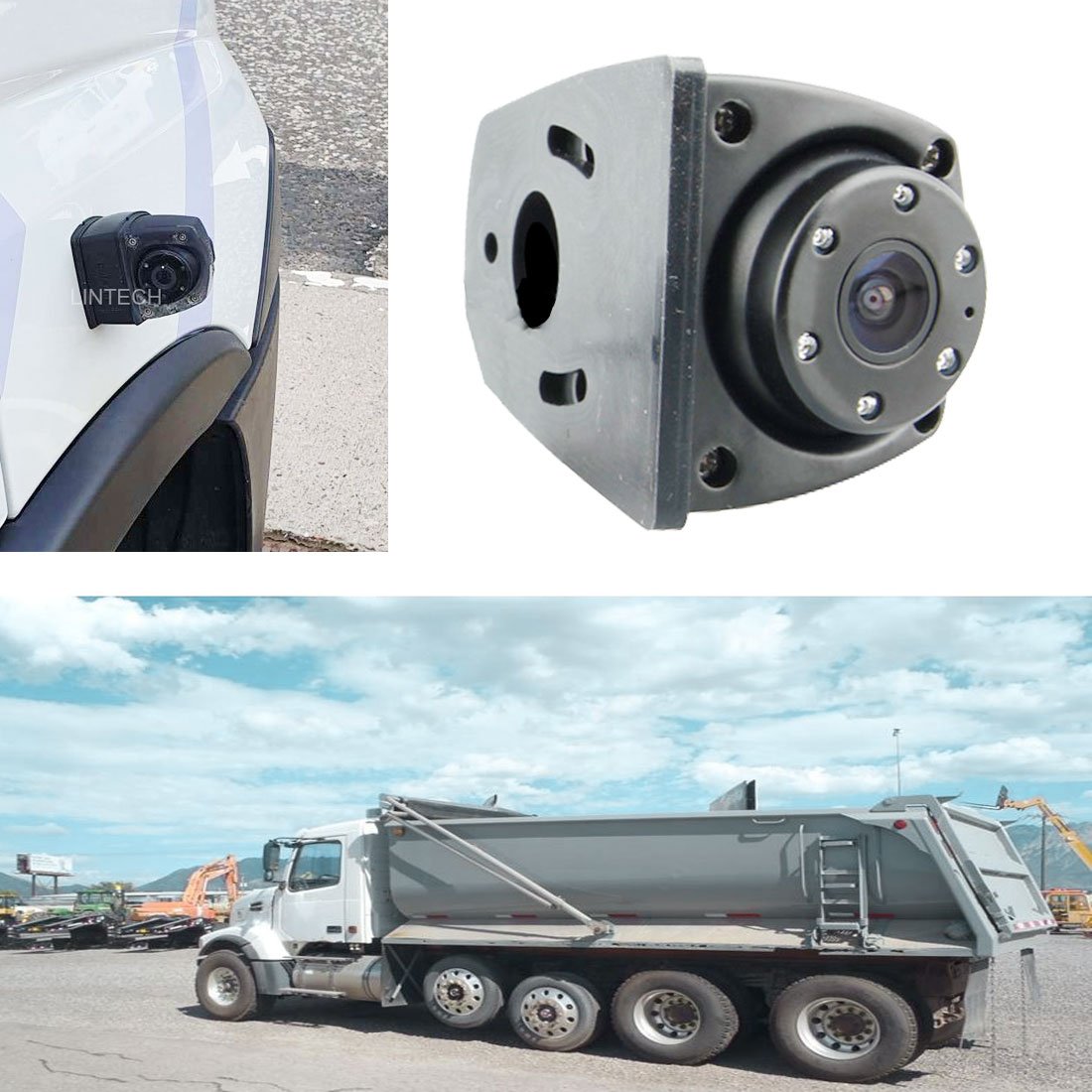 Free Shipping Customizable CMOS Color Chip RV Side Lens Camera Placement Replacement 24V Waterproof Reverse Camera