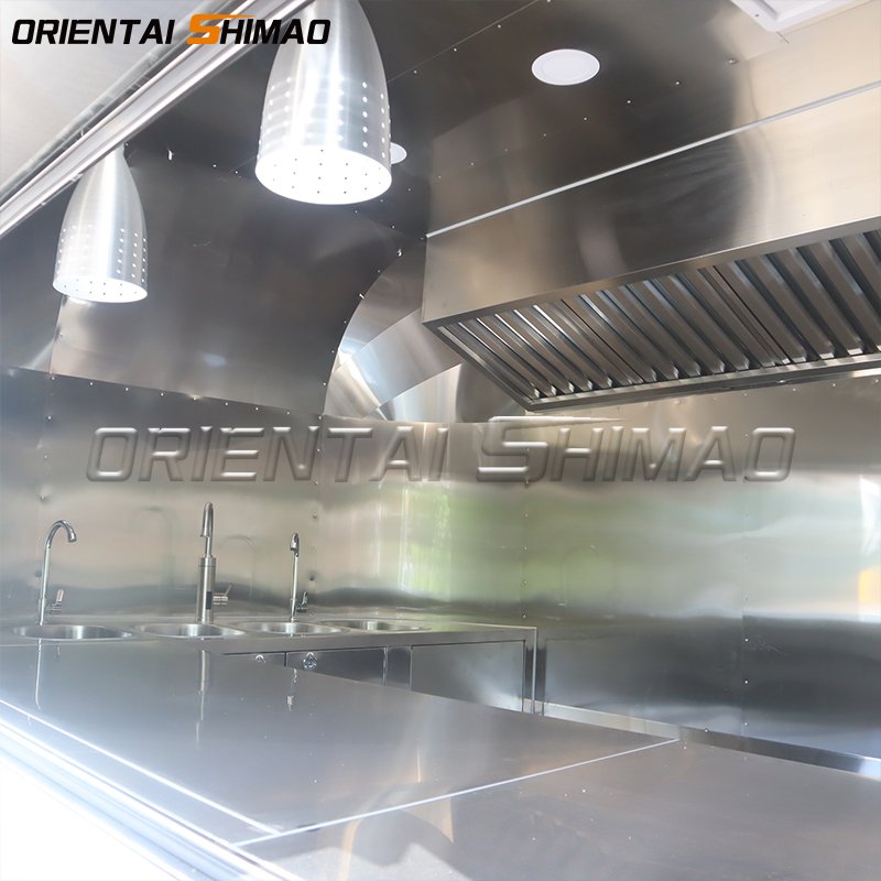 US Standards Concession Trailer Mobile Bakery Food Truck Fully Equipped Ice Cream Coffee Street Food Trailer for Sale
