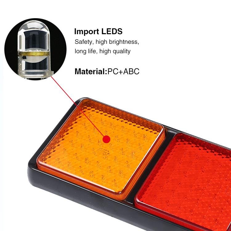 12V 24V Waterproof Tail Light Combined Rear Brake Stop Lamp Led Truck Combination Tail Light