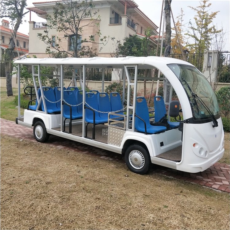 14 Seats Petrol Resort Car /sightseeing Bus/tourist Gasoline Power Car with Door Used Scenic Arear