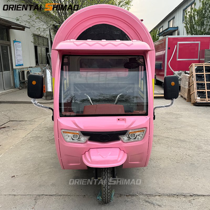 China Street Food Trucks Fried Ice Cream Machine Made in QingDao Shimao Company