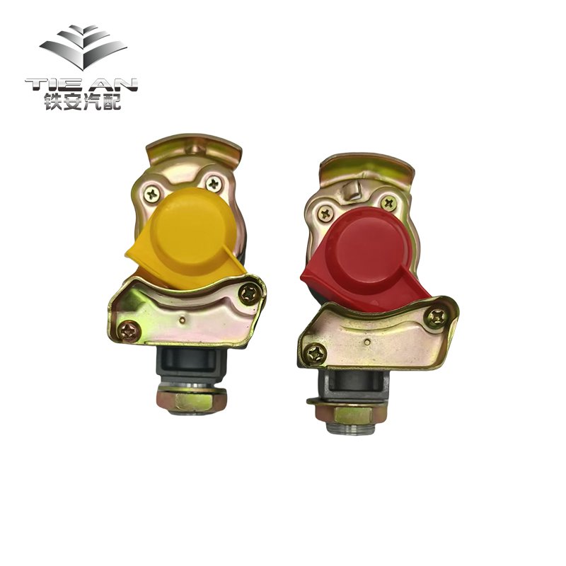 European Heavy Truck Brake System's Yellow Palm Coupling Hose 9522010010 9522010020 Coupling with Integrated Filter