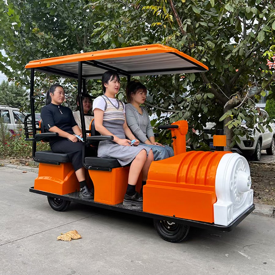 Battery Powered Passenger City Vehicle Tourist Shuttle Electric Mini Sightseeing Bus Car