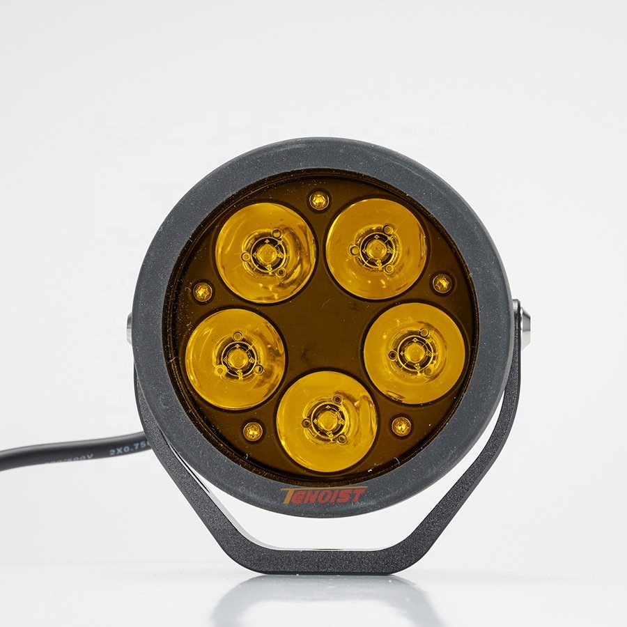 New High Quality 3.8 Inch 5 Beams White Yellow Spot LED Work Driving Head Fog Light for Truck Car SUV Offroad ATV UTV BUS 10-80V