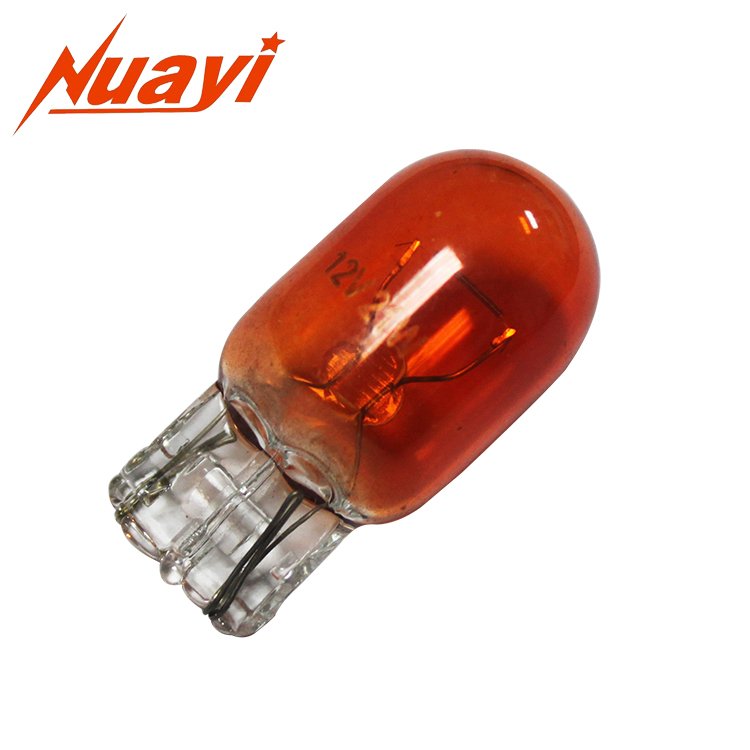 Classical T20 Miniature Car Signal Light Bulb 7440A Automotive Lamp WY21W Turn 582A 21W 12V Wedge Amber Original Replacement