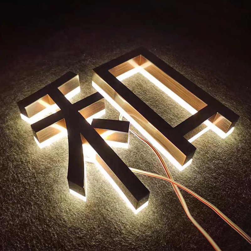 3D Backlit Sign Led Signage Custom Outdoor Led Letter Signage Signboard logo Led for Signage Outdoor Business Sign