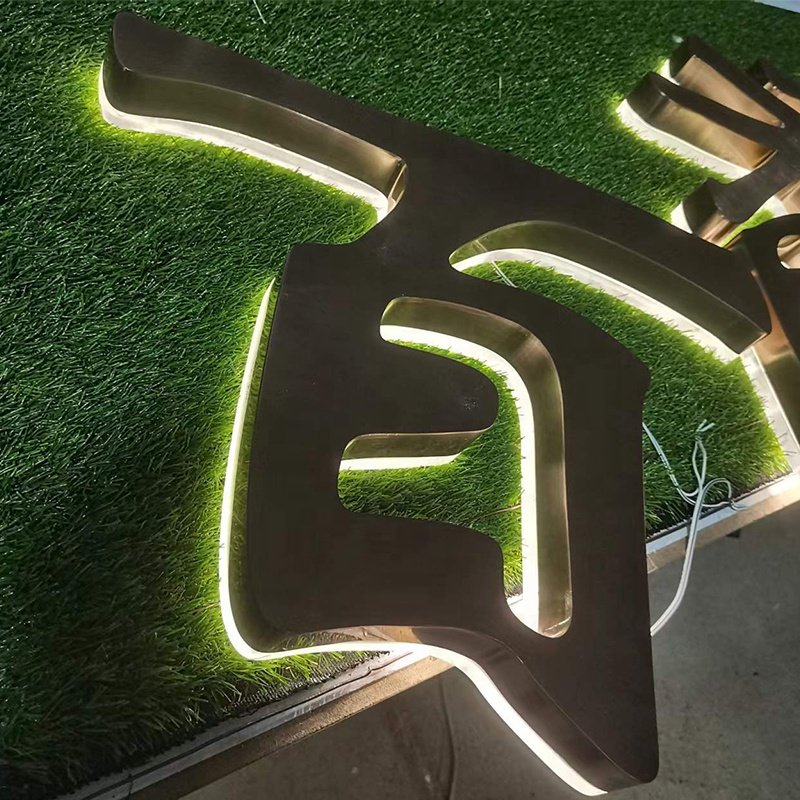 3D Backlit Sign Led Signage Custom Outdoor Led Letter Signage Signboard logo Led for Signage Outdoor Business Sign
