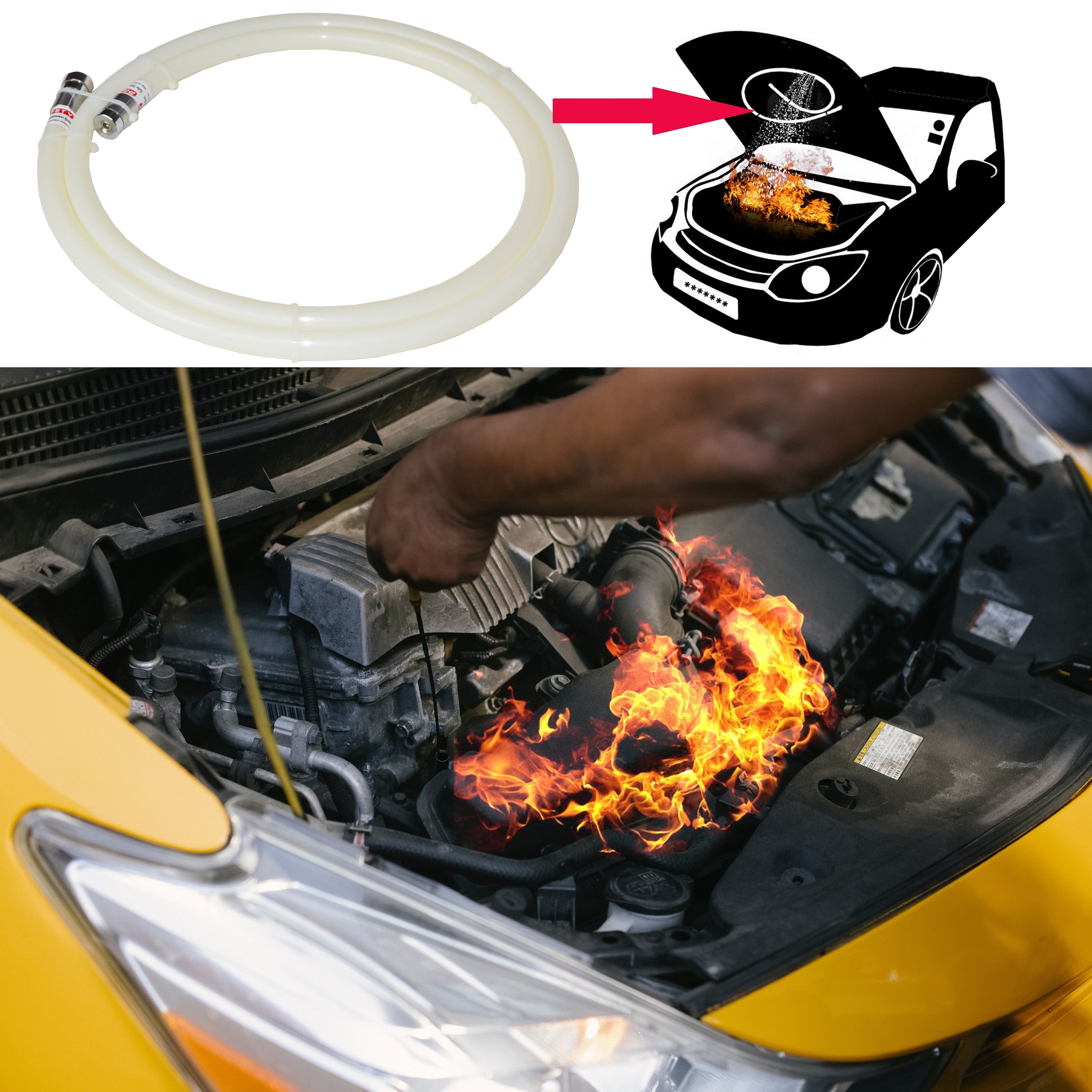 Automatic Tube Fire Extinguisher for Car and Electric Panels