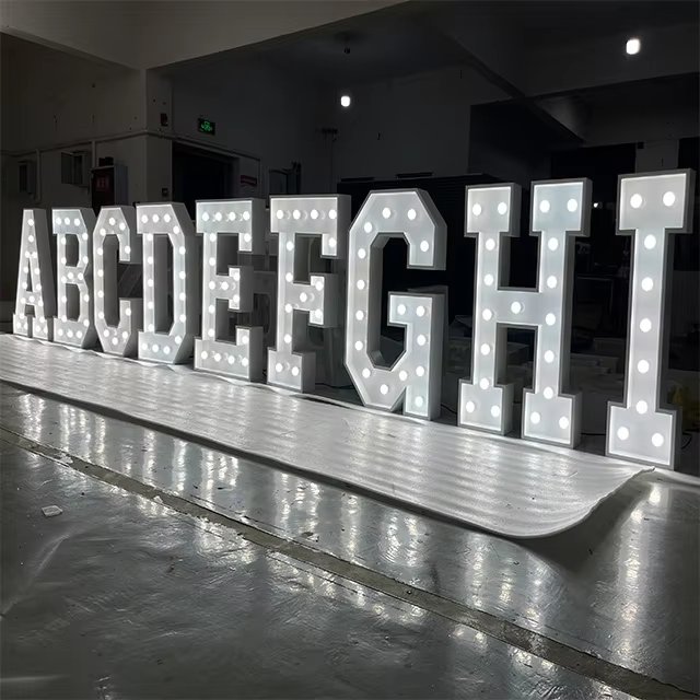 RGB Led Letter Lights Numbers Marquee Illuminated Letters Wedding Sign Boards Led Front-lit Letters