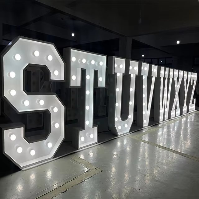 RGB Led Letter Lights Numbers Marquee Illuminated Letters Wedding Sign Boards Led Front-lit Letters