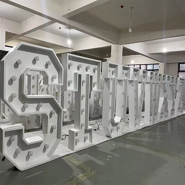 RGB Led Letter Lights Numbers Marquee Illuminated Letters Wedding Sign Boards Led Front-lit Letters