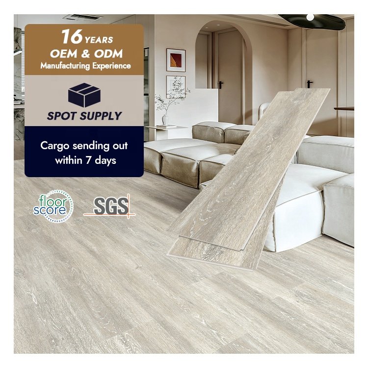 Spot Supply Hard Wearing Plastic Floor Non Slip Wholesale Plank Vinyl Floor 3 in 1 Shield Surface Protection Spc Pisos Vinilico